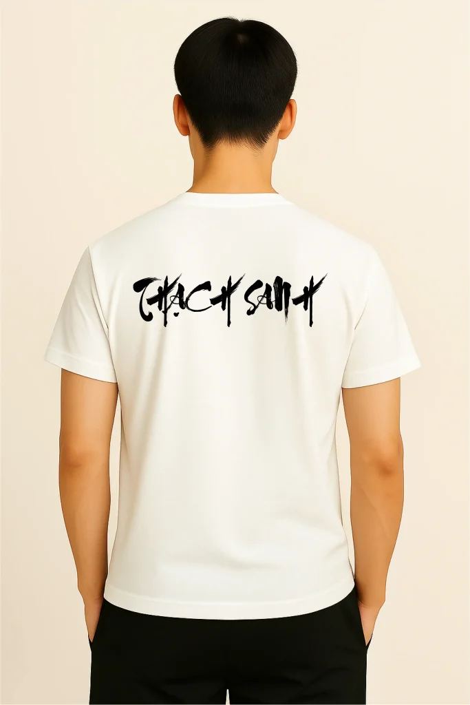 Áo thun đồng phục cao cấp Redonation in hình Thạch Sanh 3 Áo thun đồng phục cao cấp Redonation mặt sau