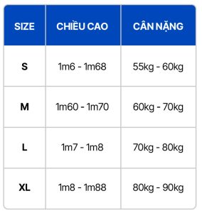 Áo LOCAL BRAND REDONATION Mị Châu Trọng Thủy 6 Bảng size áo local brand Redonation